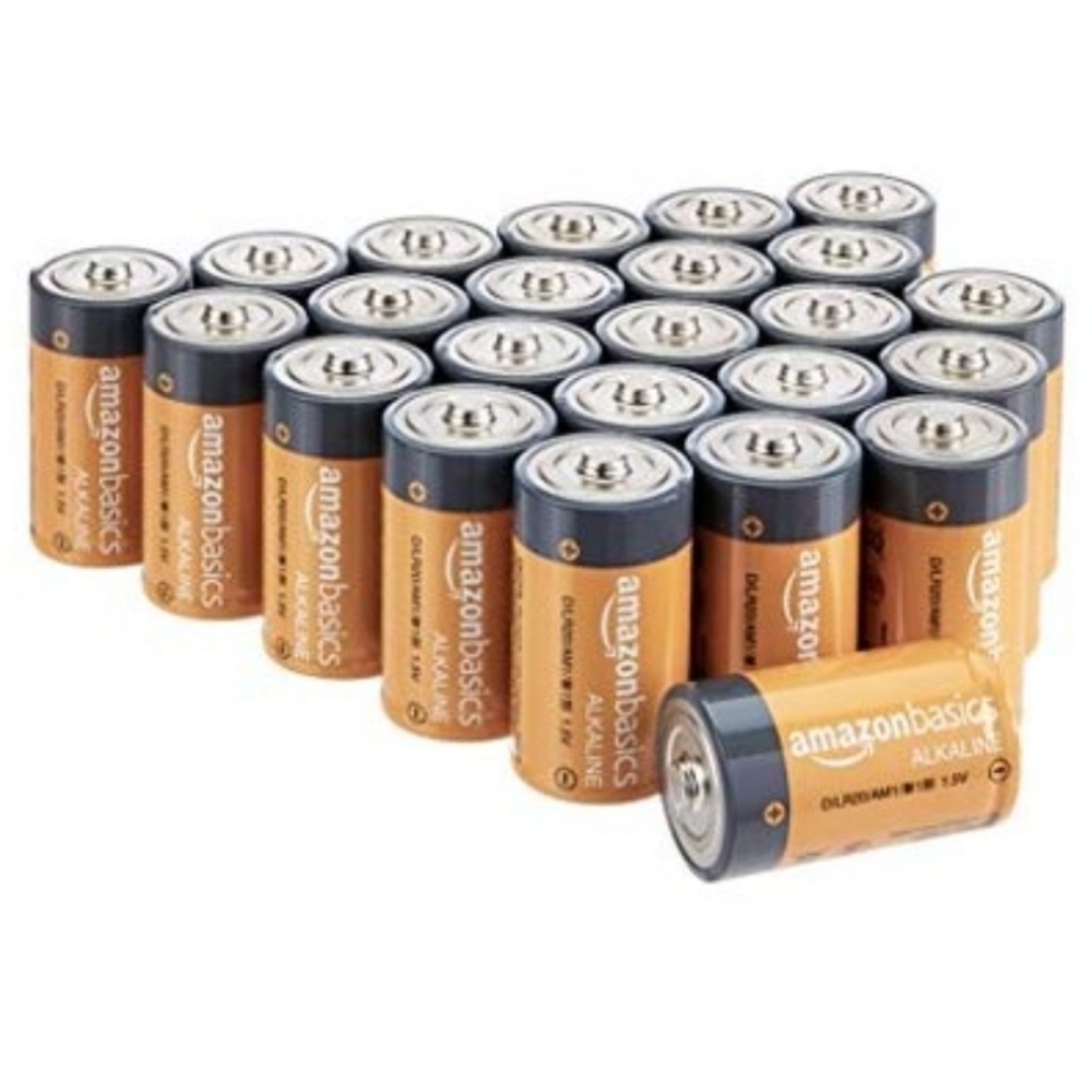24pk Amazon Basics D Batteries